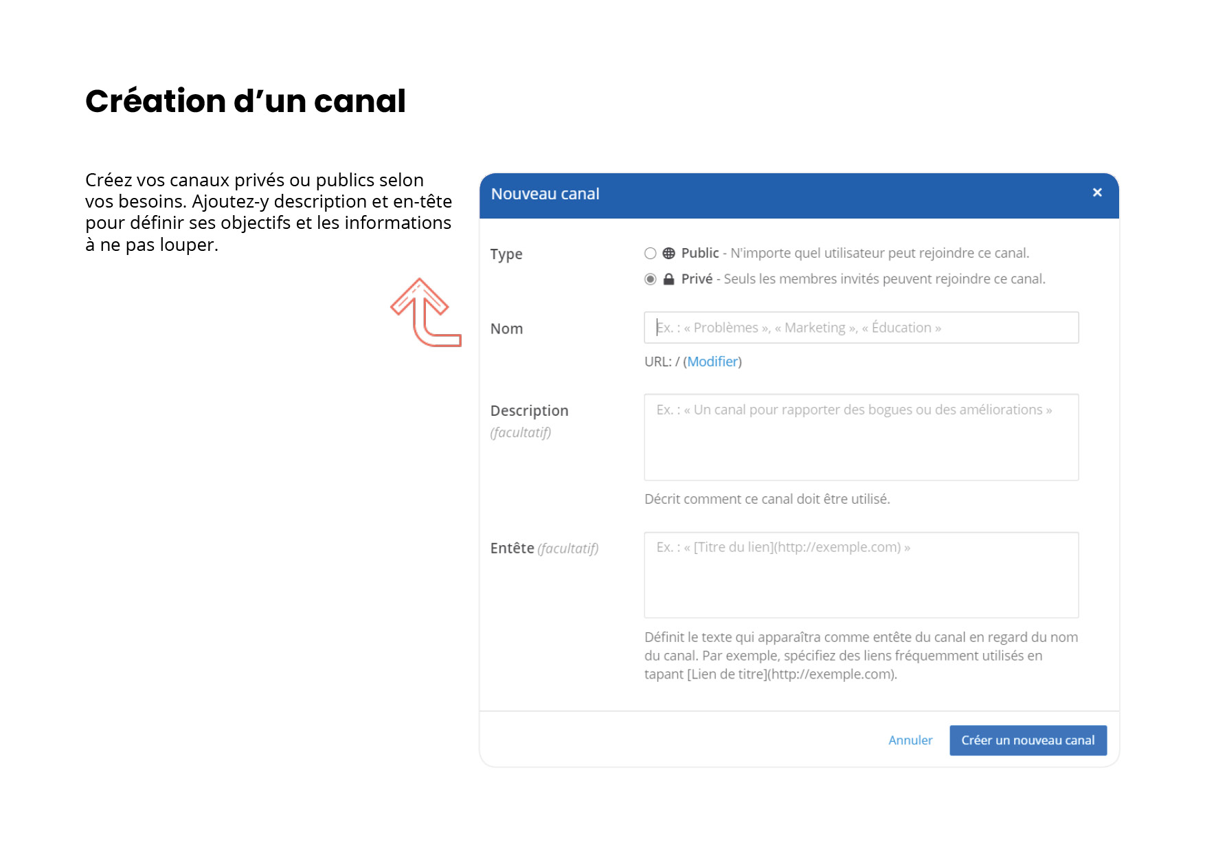 Présentation - Création de canal
